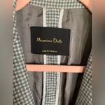 Massimo Dutti  | Wool Houndstooth Blazer Grey Size 2 Photo 1