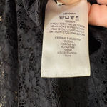 EXPRESS  Black Sheer Lace Balloon Sleeve Cropped Sweetheart Top Small NWT Photo 6