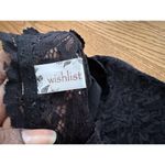 Wishlist Womens Black Lace Stretchy Short Sleeve Top Size S Office Business Photo 5