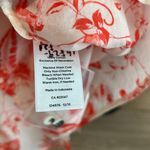 Talbots NWT Light Weight Printed Poplin Career Button Up Vacation Blouse Top, S Photo 6