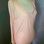 Victoria's Secret  sexy silky pink sheer pleated back long sleeve top Photo 0