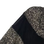 Shoshanna  Midnight Sparkly Gold and Black Bodycon Maxi Dress Gown Photo 4