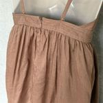 J.Crew  Brown Empire Waist Cotton Spaghetti Strap A-Line Knee Length Dress Size 0 Photo 3