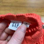 Gap  Coral Crochet Knit Flutter Sleeve Top Women's Size XS Sweater Pointelle Photo 3