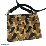 Tianello Women’s Camo Geo Animal Print Crossbody Purse Medium Leather Pe… Tan Photo 1