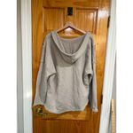 Natural Life Gray Raw Edge Hooded Pullover Sweatshirt Women’s L/XL Photo 4