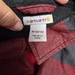 Carhartt Rugged Flex Hamilton Fleece Lined Shirt Jacket Dark Crimson Medium Photo 5
