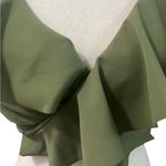 Aerie NWT Scoop Bikini Swim Top Olive Green Wrap Around Tie Back XL Photo 1