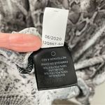 Sam Edelman NWT  Snakeskin Tiered Ruffle Long Sleeve Midi Dress Grey Plus Size 1X Photo 7