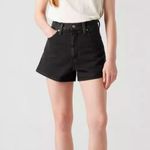Levi's  Black High Waisted Mom Shorts Size 32 Photo 0