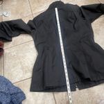 Betsey Johnson  Black Scallop Trim Jacket Women's Size M DAMGED BELT LOOPs Photo 6