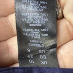 ASOS  Mini Wrap Velvet Dress Blue US 6 Floral 3D Embellishments Baby Doll Dainty Photo 7