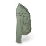 Volcom Women Olive Green Moto Jacket Asymmetrical Zip Bomber Style XL TG Photo 3