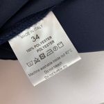 Giorgio Armani  Black Polyester Uniform Blouse Sz 34 Small Made in Italy Photo 6