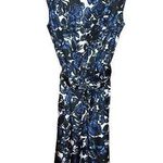 Talbots Vintage Pure Silk Women's Blue & White 100% Silk Floral Sheath dress Photo 0