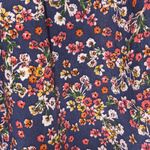 Time and Tru XXL Blue Pink Floral Tiered V Neck Babydoll Dress Long Sleeve Fall Photo 5