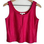 St. John  Knit Vintage Sparkle Metallic Tank Top Barbie Pink Size 4 Photo 0
