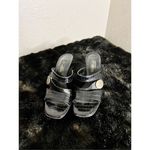 Brighton  Women Rondo Leather High Heel Sandals 7 M Slip On Brown Strappy Italy Photo 1