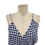 Rails  Malia Dress in‎ Navy Blue Gingham Wrap Dress Size Small Photo 2