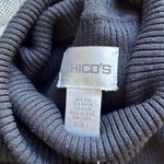 Chico's Black silk never worn  the tel neck sweater Photo 3