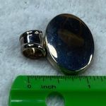 Oval Egg Shape Jewelry Silver Color Engravable Pendant Necklace Patina of Age Photo 3