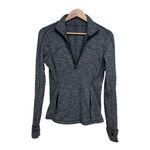 Lululemon Define Jacket Gray Striped Half Zip Size 6 Photo 2