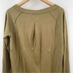We The Free FREE PEOPLE  Snowy Thermal Pullover Cozy Sunstone Green Extra Small Photo 5