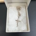 Sterling Silver 925 Crucifix Cross Pendant Chain Necklace Italy Dainty Photo 10