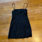 Silence + Noise  Black Mini Dress with Spaghetti Straps Photo 2