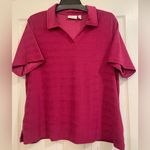 Denim & Company Women’s Polo 1017 Pink Size 1X Photo 0
