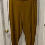 Athleta Brooklyn Ankle Pants Size 20 Brass Yellow Athleisure Lightweight Workout Photo 2