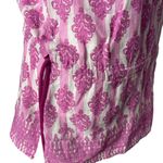 Vineyard Vines Swimsuit Cover Up Size XS Pink Tassel Tunic Top Floral Resortwear Photo 6