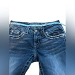 Miss Me Women's Skinny Jeans Medium Wash Blue Distressed 28 Photo 8