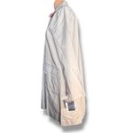 Liz Claiborne New York Petal Pink Floral Lined Tan Cotton Trench Coat Petite Photo 2