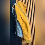 Denim and Yellow Jean Jacket Blue Size 10 Photo 2