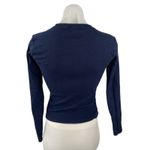 Brandy Melville Women's Navy Blue Long Sleeve Crew Neck T Shirt Tee Top Size S Photo 1