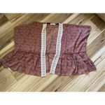 Jolt  Crochet Trim Kimono, Size Small Photo 5