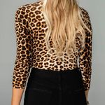 BuddyLove NWOT Buddy Love Leopard Print Linda Surplice Bodysuit Photo 6