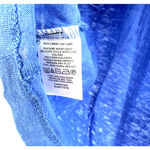 Ann Taylor  size small blue short‎ sleeve t-shirt 100% linen top Photo 5