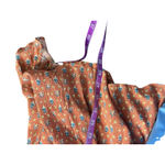 Faherty Woodstock Print Midi Dress in Chestnut Blossom Small V Neck Button Front Orange Size undefined Photo 7