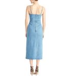 Rachel Rachel Roy Blue Denim Cutout Midi Dress Button Front Spaghetti Strap XS Photo 1