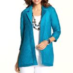  Travelers Size 3 Textured Open Front Shirt Jacket Blazer Chicos Size‎ XL Photo 13