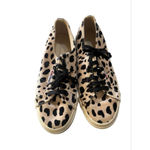 Superga Anthropologie Leopard Print Velvet Sneakers Women's Size 8.5 Shoes Photo 1