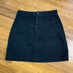 Banana Republic Denim Mini Skirt Women Size 4 Black Pockets Casual Cargo Utility Photo 0