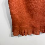 Anthropologie NWT $80 Forever That Girl Coral Ruffled Button Front Lace Cami XL Photo 10