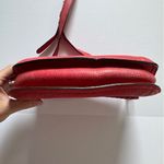 MCM Red Leather Whipstitch Trim Crossbody Bag Photo 6