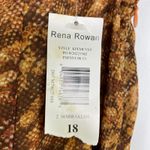 Rena Rowan Rena Rowan Midi Skirt Flowy Y2K Papaya Brown Printed size 18 NWT Deadstock Photo 3