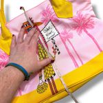 Dolly Mama by Joey Zipper Tote Back Older Wiser Sexier Pink Yellow Tropical Y2K Photo 10