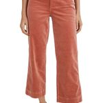 Madewell Slim Emmett Wide-Leg Crop Pants Corduroy High Rise Rose Dust 28 Photo 0