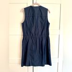 Theory  Denim dress, full front zip, front pockets size medium style Praia Photo 1
